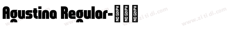 Agustina Regular字体转换